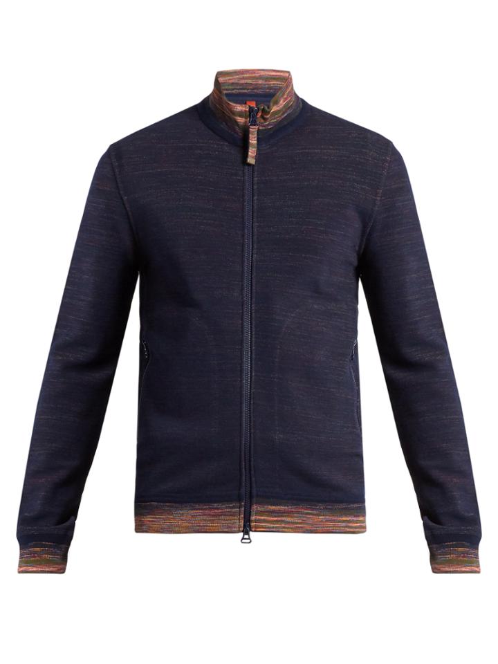Missoni High-neck Zip-through Cotton Top