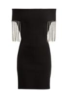 Christopher Kane Off-the-shoulder Crystal-embellished Mini Dress