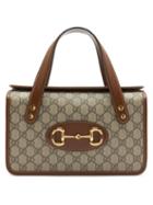 Matchesfashion.com Gucci - 1955 Horsebit Boston Gg Supreme Canvas Bag - Womens - Brown Multi