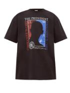 Matchesfashion.com Vetements - President Print Cotton T Shirt - Mens - Black