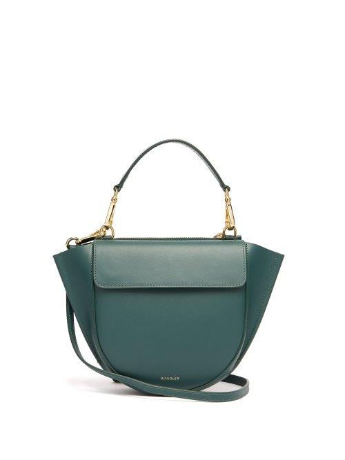Matchesfashion.com Wandler - Hortensia Mini Leather Cross Body Bag - Womens - Dark Green