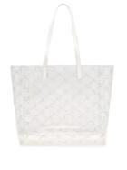 Matchesfashion.com Stella Mccartney - Logo Pattern Transparent Tote Bag - Womens - Clear