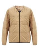 Matchesfashion.com Goldwin - Down-fill Quilted-shell Cardigan Jacket - Mens - Beige