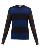 Matchesfashion.com Paul Smith - Striped Wool-blend Sweater - Mens - Navy