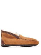 Matchesfashion.com Quoddy - Dorm Shearling Lined Suede Loafer Boots - Mens - Brown