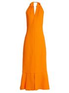 Proenza Schouler Choker-neck Crepe Midi Dress