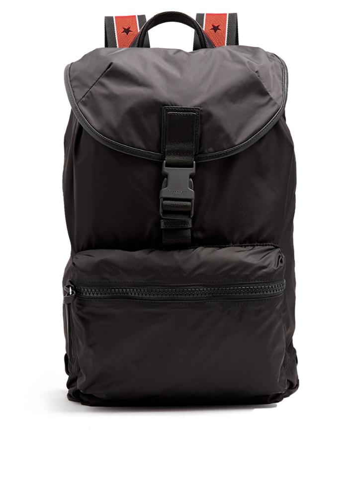 Givenchy Leather-trimmed Nylon Backpack