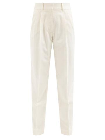 Blaz Milano - Venus Silk-blend Tailored Trousers - Womens - White