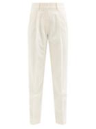 Blaz Milano - Venus Silk-blend Tailored Trousers - Womens - White