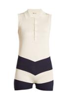 Connolly Bibi Sleeveless Silk-knit Playsuit