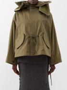 Altuzarra - Gunn Faux Shearling-lined Cotton Hooded Jacket - Womens - Khaki