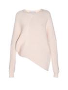 Stella Mccartney Asymmetric Long-sleeved Ribbed Sweater
