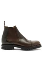 Matchesfashion.com Church's - Ellingham Grained-leather Chelsea Boots - Mens - Dark Brown