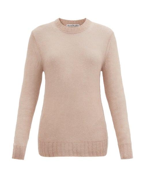 Acne Studios - Longline Mohair-blend Sweater - Womens - Beige