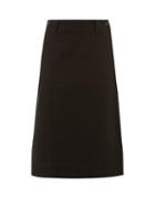 Matchesfashion.com Mhl By Margaret Howell - Patch Pocket Cotton Blend Twill Wrap Skirt - Womens - Black