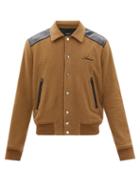 Amiri - Wool-blend Varsity Jacket - Mens - Camel