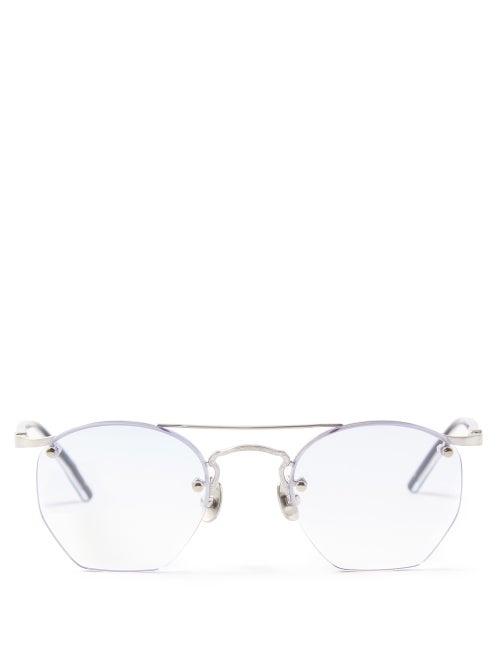 Matsuda - Aviator Metal Sunglasses - Mens - Silver