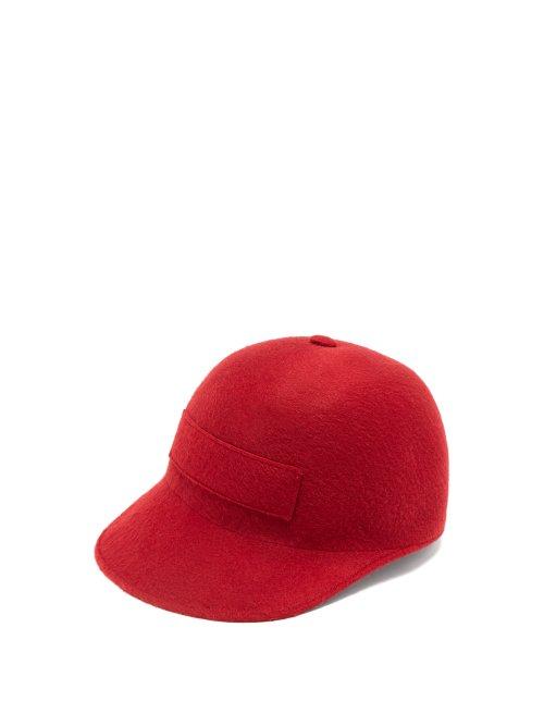 Matchesfashion.com Gabriela Hearst - Felt Cashmere Cap - Womens - Burgundy
