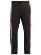 Gucci Button-fastening Web-trimmed Jersey Track Pants