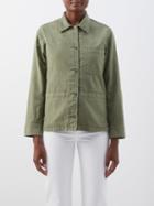A.p.c. - Silvana Patch-pocket Cotton-canvas Jacket - Womens - Khaki