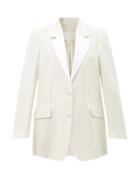 Racil - Bianca Single-breasted Wool-blend Tuxedo Jacket - Womens - White