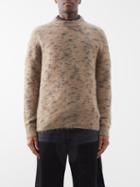 Acne Studios - Kirstova Intarsia Wool-blend Sweater - Mens - Brown