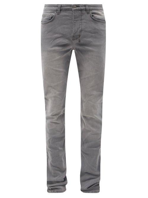 Mens Rtw Ksubi - Chitch Distressed Slim-leg Jeans - Mens - Grey