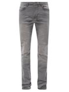 Mens Rtw Ksubi - Chitch Distressed Slim-leg Jeans - Mens - Grey