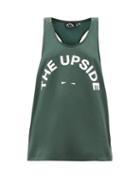 Matchesfashion.com The Upside - Brooklyn Logo Print Tank Top - Womens - Green Print