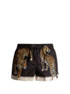 Dolce & Gabbana Leopard-print Swim Shorts