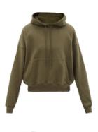 Ladies Activewear Wardrobe. Nyc - Release 03 Cotton-jersey Hooded Sweatshirt - Womens - Dark Green