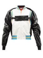 Walter Van Beirendonck - Neon Shadow Bomber Jacket - Mens - Black White