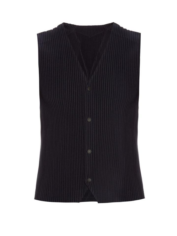 Homme Plisse Issey Miyake Pleated Waistcoat