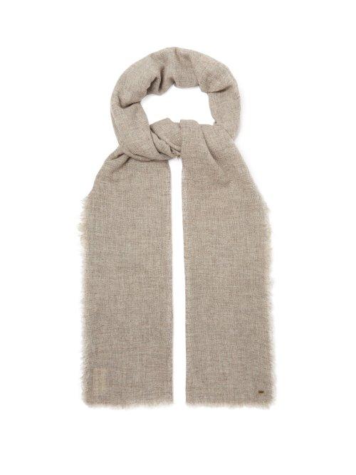 Matchesfashion.com From The Road - Pari Wool Blend Scarf - Mens - Grey