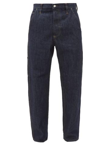Winnie New York - Martingale-strap Denim Jeans - Mens - Navy