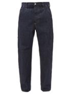 Winnie New York - Martingale-strap Denim Jeans - Mens - Navy