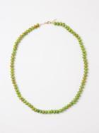Jia Jia - Nevada Kingman Turquoise & 14kt Gold Necklace - Womens - Green Multi