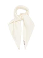 Matchesfashion.com Lescarf - Logo-print Silk-twill Scarf - Womens - White