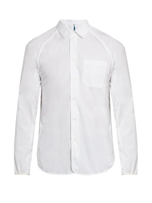 Oamc Raglan-sleeved Cotton-poplin Shirt