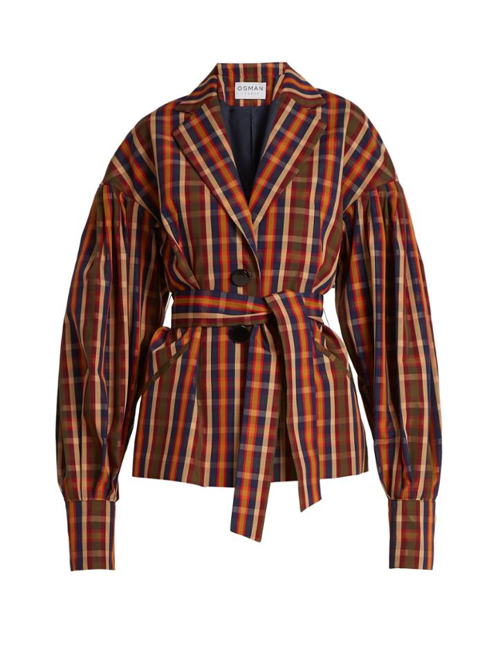 Osman Francois Toybox Single-breasted Checked Jacket