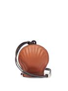 Matchesfashion.com Loewe Paula's Ibiza - Anagram-debossed Seashell Leather Coin Purse - Womens - Tan Multi