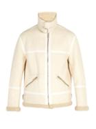 Matchesfashion.com Givenchy - Distressed Shearling Coat - Mens - Cream
