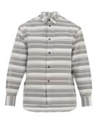 Lanvin Oversized Striped Cotton And Silk-blend Shirt