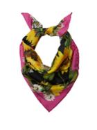 Dolce & Gabbana Sunflower-print Silk-twill Scarf