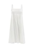 Matchesfashion.com Mimi Prober - Gathered Organic-cotton Voile Dress - Womens - White
