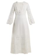 Zimmermann Castile Lace-trimmed Cotton Dress