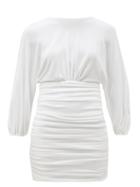 Matchesfashion.com Alexandre Vauthier - Ruched Terry Mini Dress - Womens - White