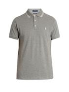 Polo Ralph Lauren Slim-fit Striped-collar Cotton-piqu Polo Shirt