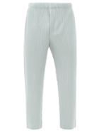Matchesfashion.com Homme Pliss Issey Miyake - Technical-pleated Trousers - Mens - Light Blue