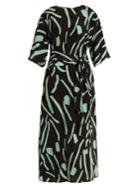 Diane Von Furstenberg Chatham-print Wrap-style Silk Dress